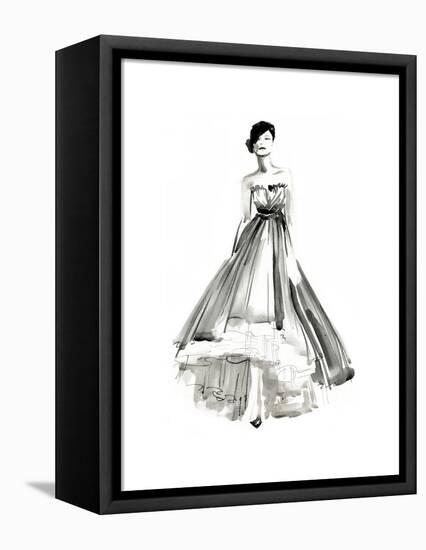 Gestural Evening Gown II-Jennifer Parker-Framed Stretched Canvas
