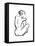 Gestural Figure Study Back-Evangeline Taylor-Framed Stretched Canvas