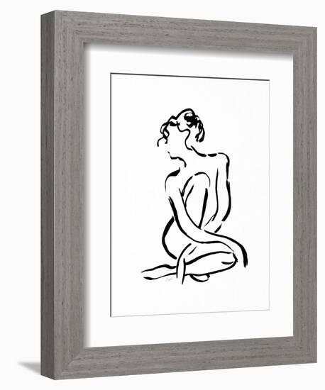 Gestural Figure Study Front-Evangeline Taylor-Framed Art Print