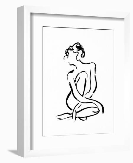 Gestural Figure Study Front-Evangeline Taylor-Framed Art Print