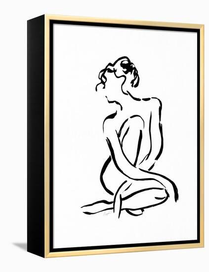 Gestural Figure Study Front-Evangeline Taylor-Framed Stretched Canvas