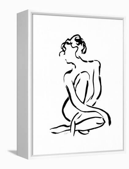 Gestural Figure Study Front-Evangeline Taylor-Framed Stretched Canvas