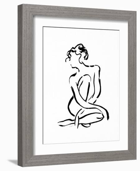 Gestural Figure Study Front-Evangeline Taylor-Framed Art Print