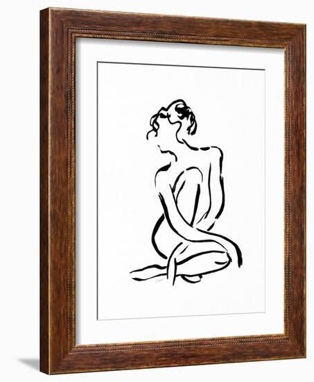 Gestural Figure Study Front-Evangeline Taylor-Framed Art Print