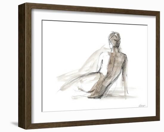 Gestural Figure Study II-Ethan Harper-Framed Art Print