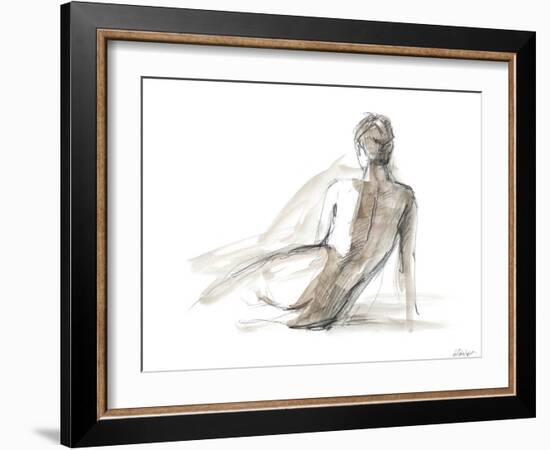 Gestural Figure Study II-Ethan Harper-Framed Art Print
