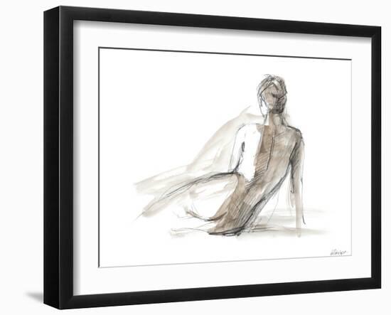 Gestural Figure Study II-Ethan Harper-Framed Art Print