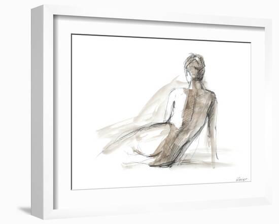 Gestural Figure Study II-Ethan Harper-Framed Art Print