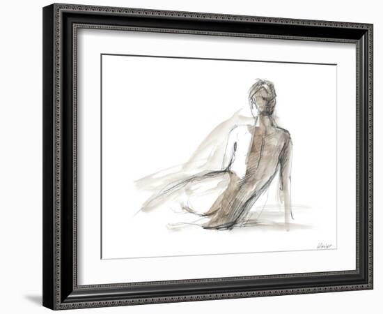 Gestural Figure Study II-Ethan Harper-Framed Art Print