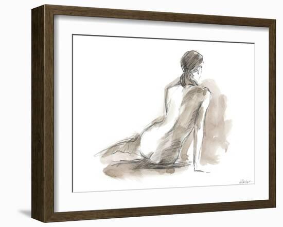 Gestural Figure Study III-Ethan Harper-Framed Art Print