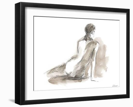 Gestural Figure Study III-Ethan Harper-Framed Art Print