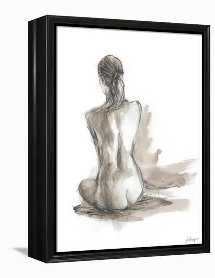 Gestural Figure Study IV-Ethan Harper-Framed Stretched Canvas