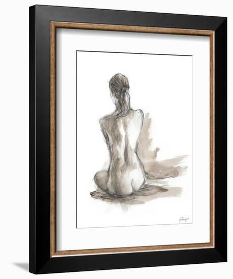 Gestural Figure Study IV-Ethan Harper-Framed Premium Giclee Print