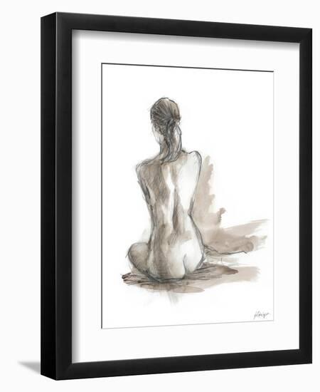 Gestural Figure Study IV-Ethan Harper-Framed Premium Giclee Print