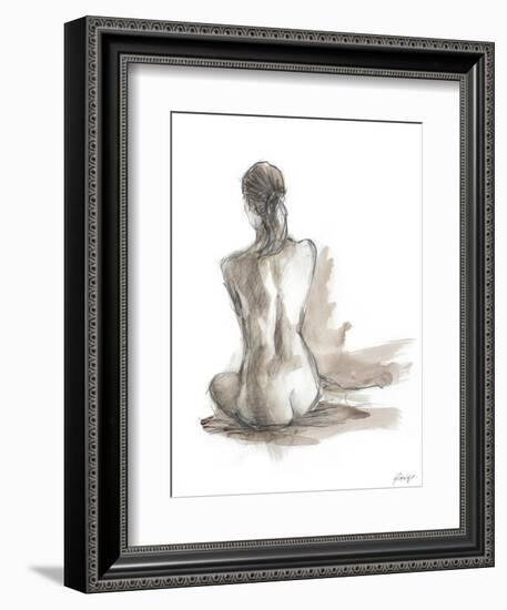 Gestural Figure Study IV-Ethan Harper-Framed Premium Giclee Print