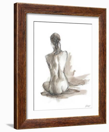 Gestural Figure Study IV-Ethan Harper-Framed Art Print