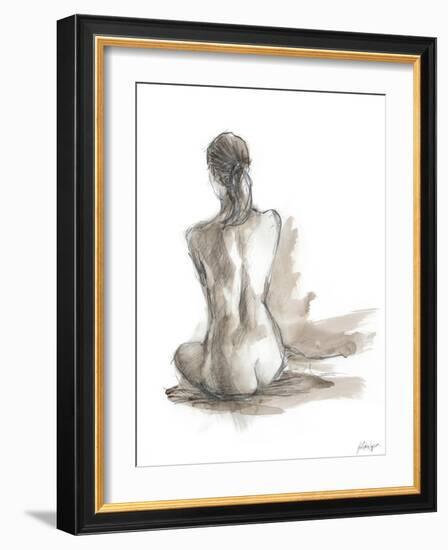 Gestural Figure Study IV-Ethan Harper-Framed Art Print