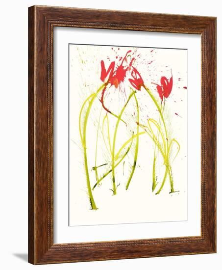 Gestural Florals 5-Paul Ngo-Framed Giclee Print