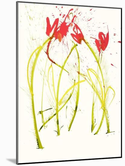 Gestural Florals 5-Paul Ngo-Mounted Giclee Print