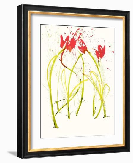 Gestural Florals 5-Paul Ngo-Framed Giclee Print