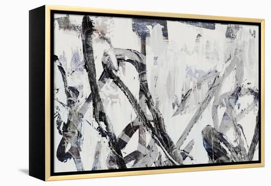 Gestural I-PI Studio-Framed Stretched Canvas