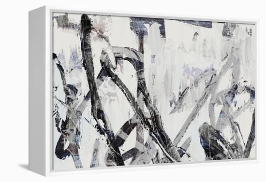 Gestural I-PI Studio-Framed Stretched Canvas