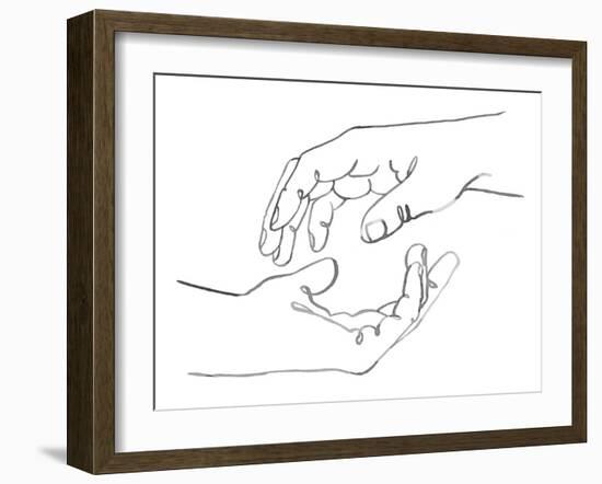 Gestures in Hand I-Emma Scarvey-Framed Art Print