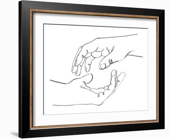 Gestures in Hand I-Emma Scarvey-Framed Art Print