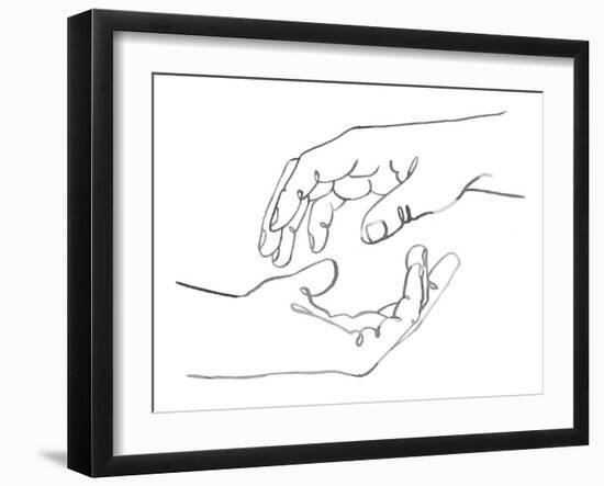 Gestures in Hand I-Emma Scarvey-Framed Art Print