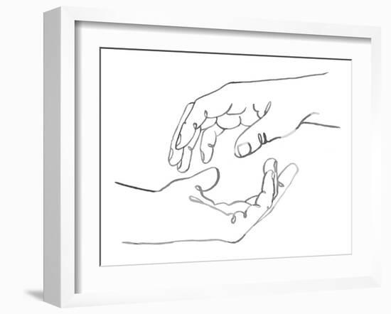 Gestures in Hand I-Emma Scarvey-Framed Art Print