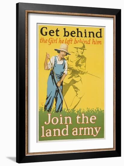 Get Behind the Girl He Left Behind Him Poster-null-Framed Premium Giclee Print