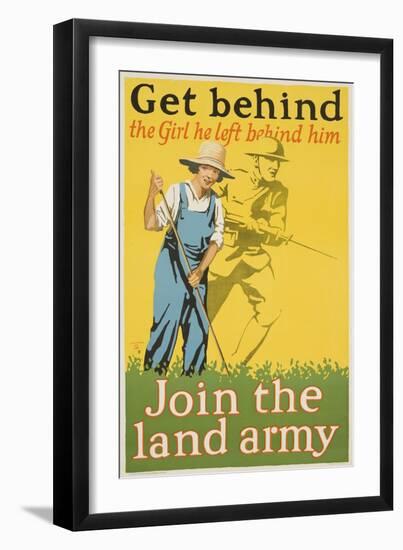 Get Behind the Girl He Left Behind Him Poster-null-Framed Premium Giclee Print