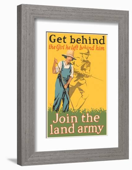 Get Behind the Girl He Left Behind Him-Vintage Reproduction-Framed Giclee Print