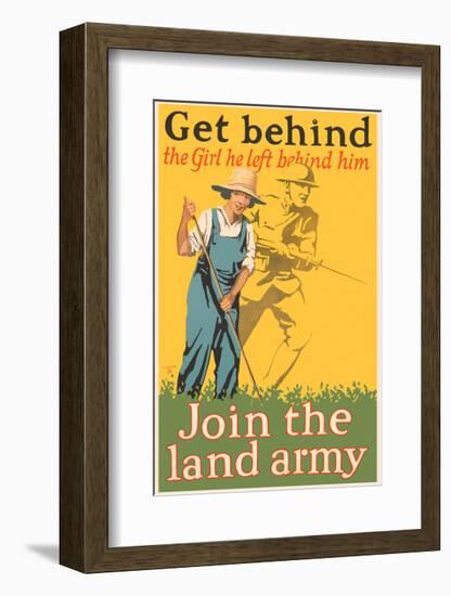 Get Behind the Girl He Left Behind Him-Vintage Reproduction-Framed Giclee Print