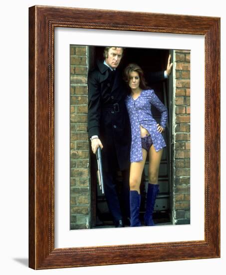 Get Carter, Michael Caine, Rosemarie Dunham, 1971-null-Framed Photo