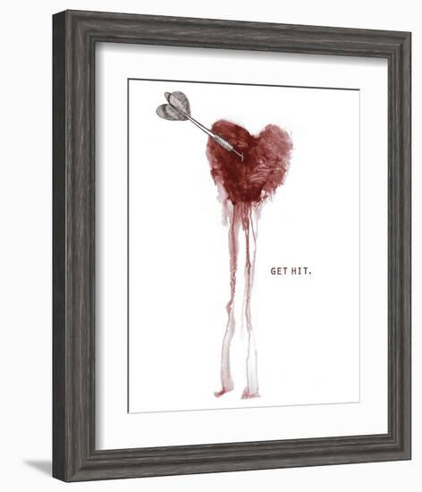 Get Hit-Urban Cricket-Framed Art Print