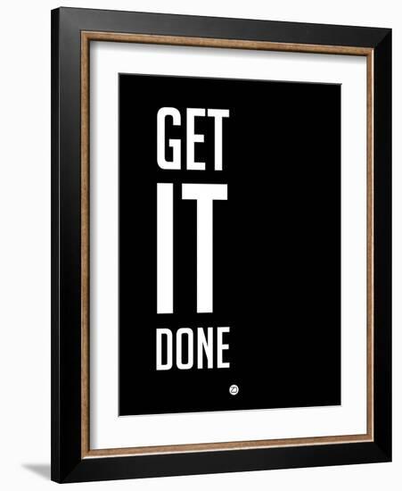 Get it Done Black-NaxArt-Framed Art Print