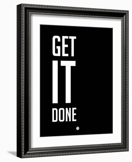 Get it Done Black-NaxArt-Framed Art Print