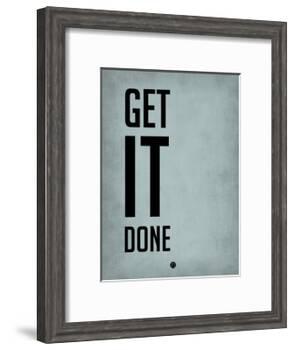 Get it Done Blue-NaxArt-Framed Art Print