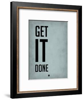 Get it Done Blue-NaxArt-Framed Art Print
