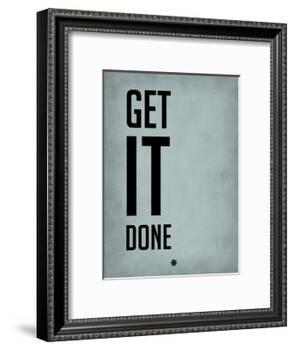 Get it Done Blue-NaxArt-Framed Art Print