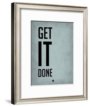 Get it Done Blue-NaxArt-Framed Art Print
