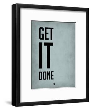 Get it Done Blue-NaxArt-Framed Art Print