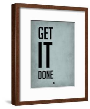 Get it Done Blue-NaxArt-Framed Art Print