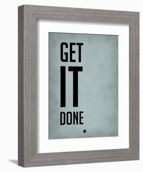 Get it Done Blue-NaxArt-Framed Art Print