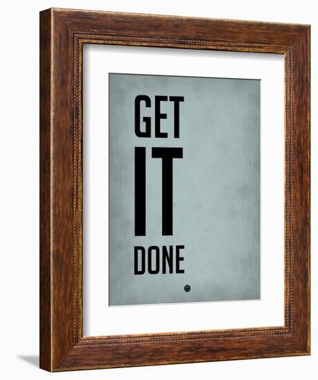 Get it Done Blue-NaxArt-Framed Art Print