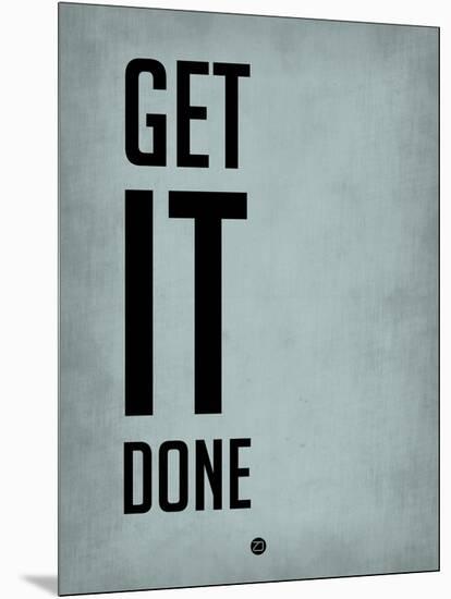 Get it Done Blue-NaxArt-Mounted Art Print