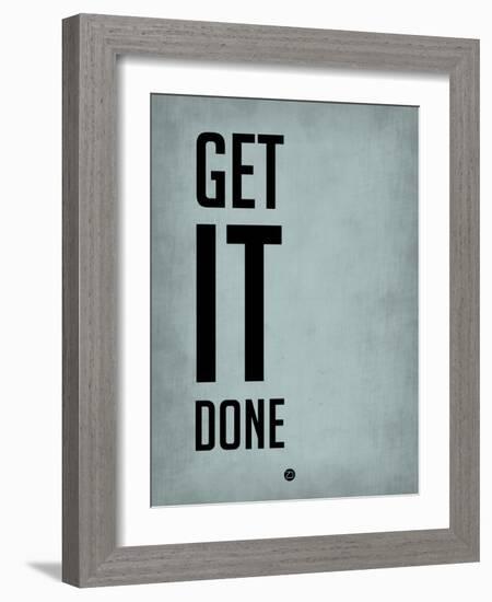 Get it Done Blue-NaxArt-Framed Art Print