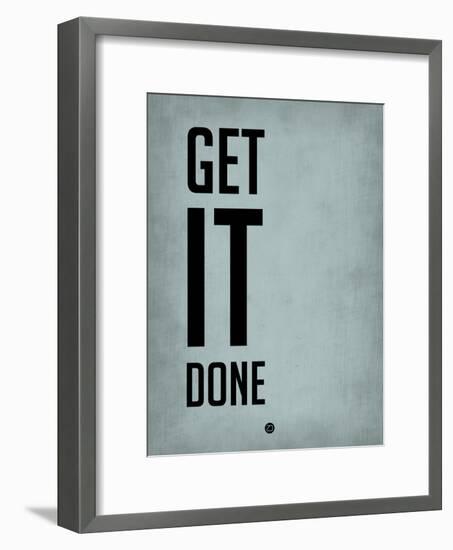 Get it Done Blue-NaxArt-Framed Art Print