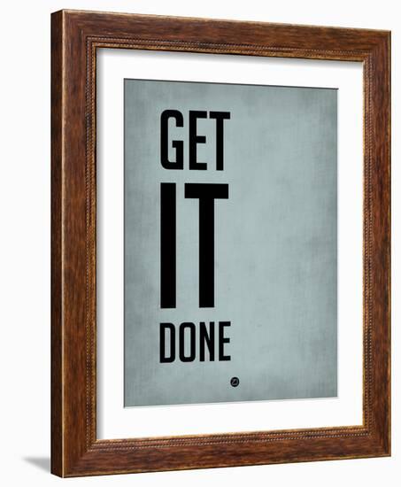 Get it Done Blue-NaxArt-Framed Art Print